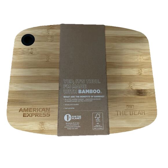 The Bear TV Show Bamboo Cutting Board Large with Silicone Grip FX Hulu - Picture 2 of 3